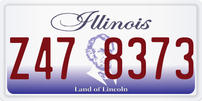 IL license plate Z478373
