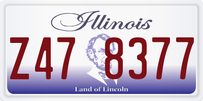 IL license plate Z478377