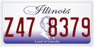 IL license plate Z478379