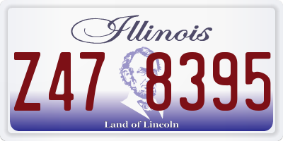 IL license plate Z478395