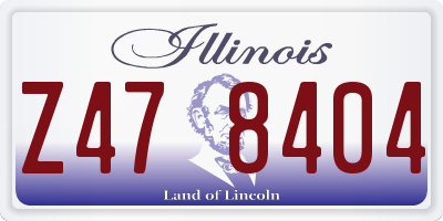 IL license plate Z478404