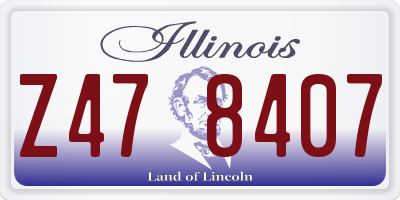IL license plate Z478407