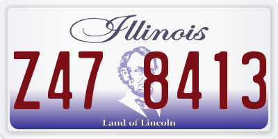 IL license plate Z478413