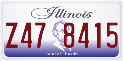 IL license plate Z478415