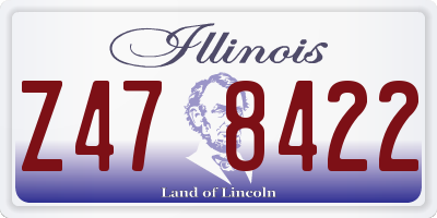 IL license plate Z478422
