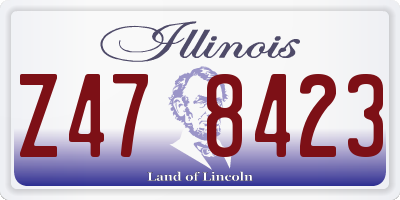 IL license plate Z478423
