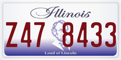 IL license plate Z478433