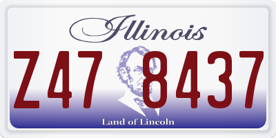 IL license plate Z478437