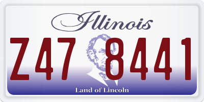 IL license plate Z478441