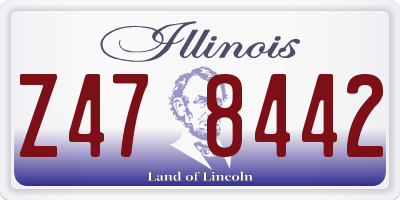 IL license plate Z478442