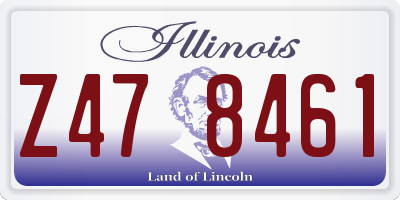 IL license plate Z478461