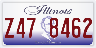 IL license plate Z478462