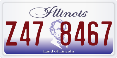 IL license plate Z478467