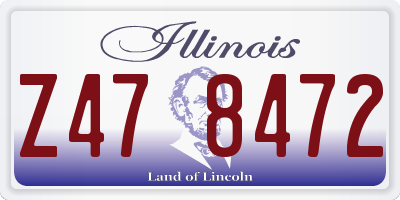 IL license plate Z478472