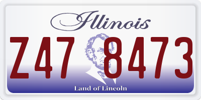 IL license plate Z478473