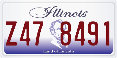 IL license plate Z478491