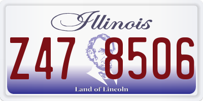 IL license plate Z478506