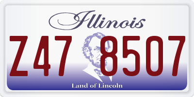 IL license plate Z478507
