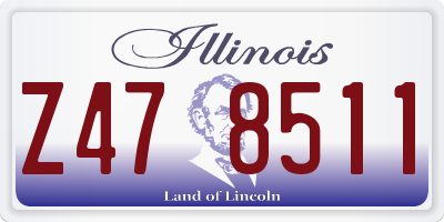 IL license plate Z478511