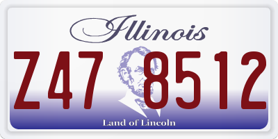IL license plate Z478512