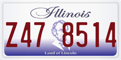 IL license plate Z478514