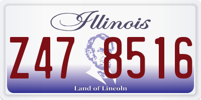 IL license plate Z478516