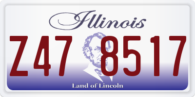 IL license plate Z478517