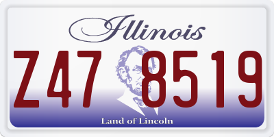 IL license plate Z478519