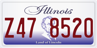 IL license plate Z478520