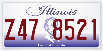 IL license plate Z478521