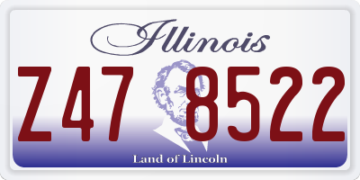 IL license plate Z478522