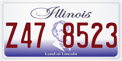 IL license plate Z478523