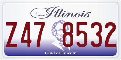 IL license plate Z478532