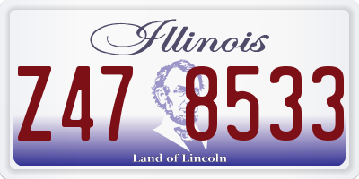 IL license plate Z478533