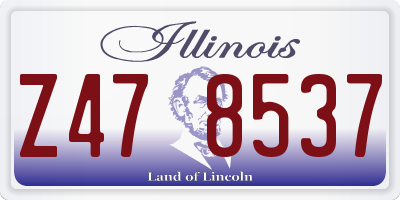 IL license plate Z478537