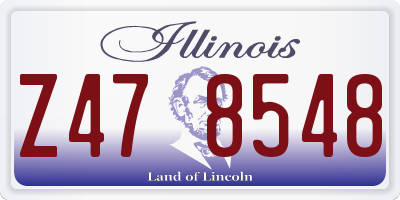 IL license plate Z478548
