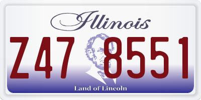 IL license plate Z478551