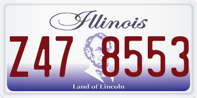 IL license plate Z478553
