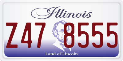 IL license plate Z478555