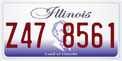 IL license plate Z478561