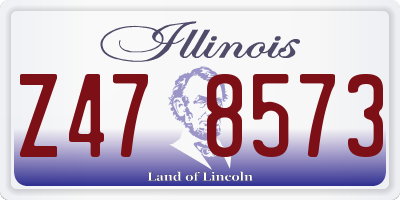 IL license plate Z478573
