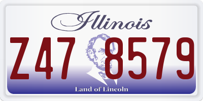 IL license plate Z478579