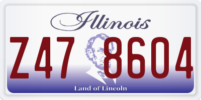 IL license plate Z478604
