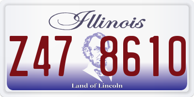 IL license plate Z478610