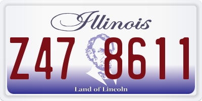 IL license plate Z478611