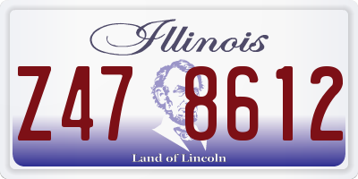 IL license plate Z478612