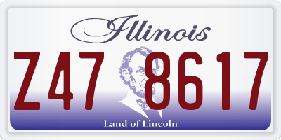 IL license plate Z478617