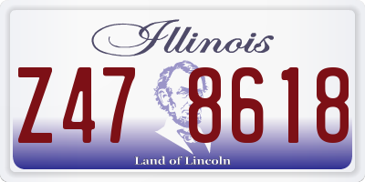 IL license plate Z478618