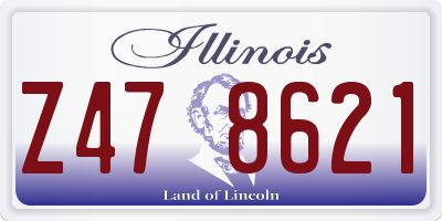 IL license plate Z478621