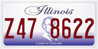 IL license plate Z478622